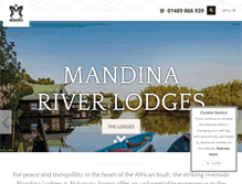 Tablet Screenshot of mandinalodges.com